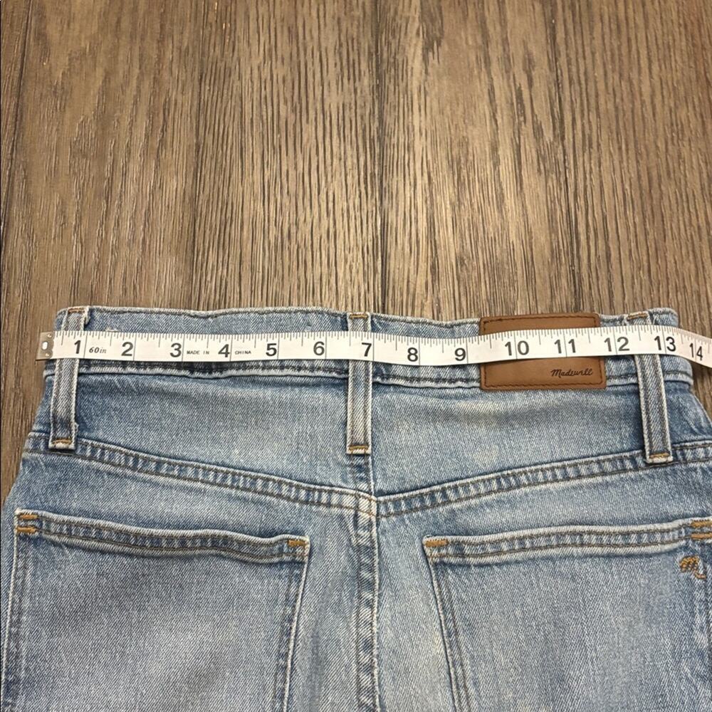 Madewell Classic Straight Light Wash Blue Denim Jeans Casual - Size 26 Inseam 26 - Picture 8 of 14
